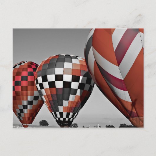 Luftballons Postkarte (Vorderseite)