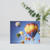 Luftballons Postkarte (Stehend Vorderseite)
