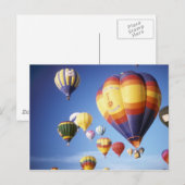 Luftballons Postkarte (Vorne/Hinten)
