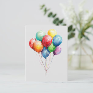 Luftballons Postkarte