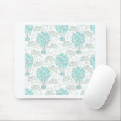 Luftballons türkisblaues Kinderzimmer Mousepad (Mit Mouse)