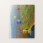Luftballons über dem Jigsaw-Puzzle Puzzle (Vertikal)