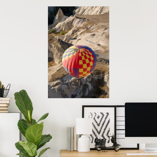 Luftballons über Kappadokien Poster (Heimbüro)