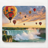 Luftballons über Niagrafälle Mousepad (Vorne)