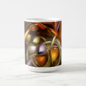 Luftballons und Bänder Abstrakt Kaffeetasse (Mittel)