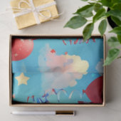 Luftballons und Sterne Seidenpapier (Geschenk)