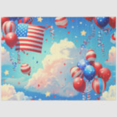 Luftballons und Sterne Seidenpapier (Vorderseite)