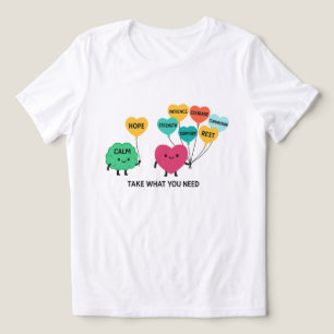 Luftballons zur Unterstützung der psychischen Gesu Tri-Blend Shirt