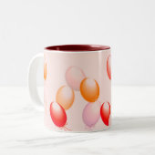 Luftballons Zweifarbige Tasse (Vorderseite Links)