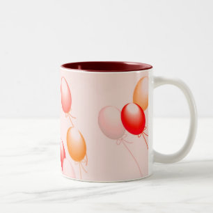 Luftballons Zweifarbige Tasse