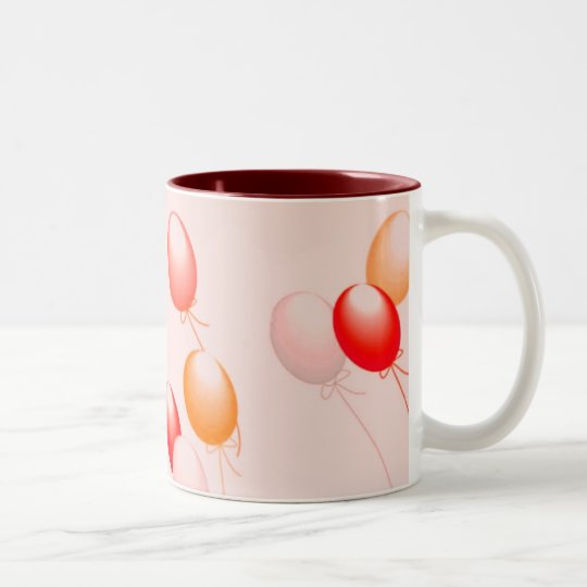 Luftballons Zweifarbige Tasse