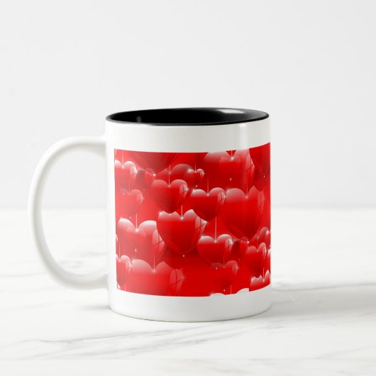 Luftballons Zweifarbige Tasse (Links)