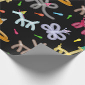 Luftballontiere Kinderparty Thema Geschenkpapier (Ecke)