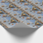 Luftballooning über venezianische Ölfarbe, Geschenkpapier (Ecke)