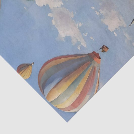 Luftballooning über venezianische Ölfarbe, Seidenpapier (Ausschnitt)