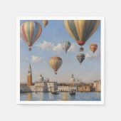 Luftballooning über venezianische Ölfarbe, Serviette (Vorderseite)