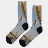 Luftballooning über venezianische Ölfarbe, Socken (Linkes Detail)
