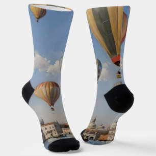 Luftballooning über venezianische Ölfarbe, Socken