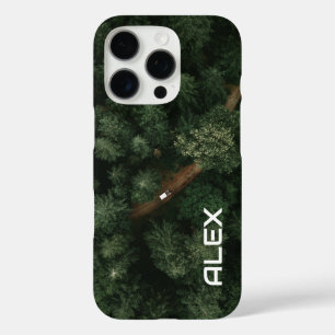 Luftbäume mit Straßen - Natur und Weg iPhone 16 Pro Hülle