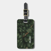 Luftbäume mit Straßen - Natur und Weg Gepäckanhänger (Vorderseite vertikal)