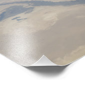 Luftbild Ägyptens und der Sinai-Halbinsel Fotodruck (Ecke)