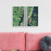 Luftbild auf der Autobahn tagsüber Leinwanddruck (Insitu (Wohnzimmer))