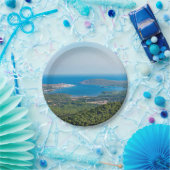 Luftbild auf Menorca vom Gipfel des Monte Toro Pappteller (Party)