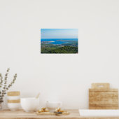 Luftbild auf Menorca vom Gipfel des Monte Toro Poster (Küche)