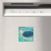 Luftbild Blue Hole, Segelboot verankert Magnet (In Situ (Geschirrspüler))