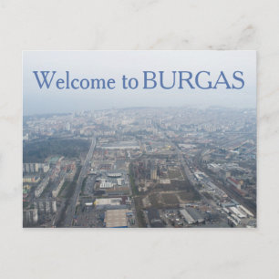 Luftbild Burgas City, Bulgarien Postkarte