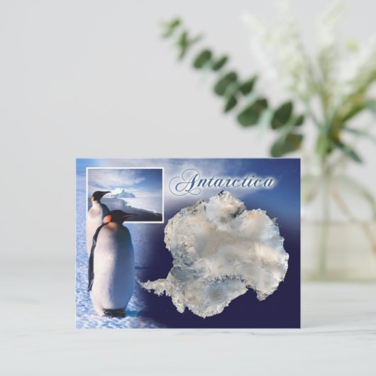 Luftbild der Antarktis Postkarte (Stehend Vorderseite)