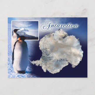 Luftbild der Antarktis Postkarte