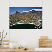 Luftbild der Atlantikküste mit Klifton Poster (Küche)