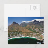 Luftbild der Atlantikküste mit Klifton Postkarte (Vorne/Hinten)