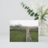 Luftbild der Autobahn in Dallas, Texas Postkarte (Stehend Vorderseite)