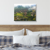 Luftbild der Bäume und Häuser Leinwanddruck (Insitu (Schlafzimmer))