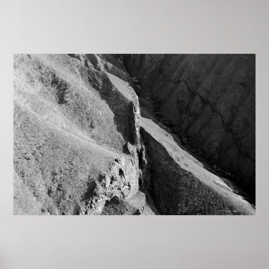 Luftbild der Berge Poster (Vorne)