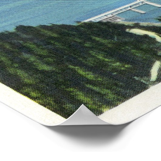 Luftbild der Brücke der Götter Poster (Ecke)