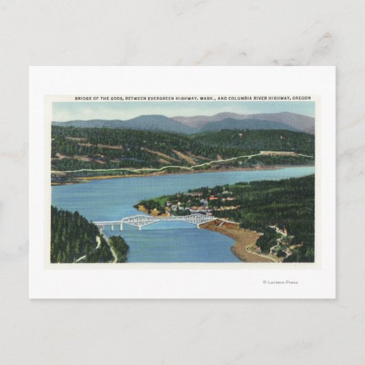 Luftbild der Brücke der Götter Postkarte (Vorderseite)