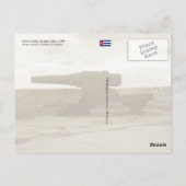 Luftbild der Burg Morro, Havanna, Kuba Postkarte (Rückseite)