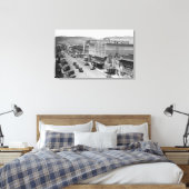 Luftbild der City StreetLa Grande, OR Leinwanddruck (Insitu (Schlafzimmer))