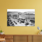 Luftbild der City StreetLa Grande, OR Leinwanddruck (Insitu (Wohnzimmer))