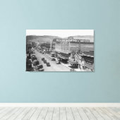 Luftbild der City StreetLa Grande, OR Leinwanddruck (Insitu (Holzboden))