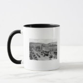 Luftbild der City StreetLa Grande, OR Tasse (Links)