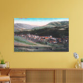 Luftbild der CityCuldesac, ID Leinwanddruck (Insitu (Wohnzimmer))