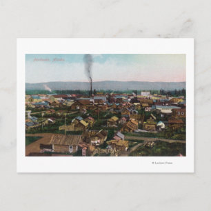 Luftbild der CityFairbanks, AK Postkarte