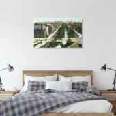 Luftbild der Commonwealth Avenue Leinwanddruck (Insitu (Schlafzimmer))
