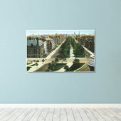 Luftbild der Commonwealth Avenue Leinwanddruck (Insitu (Holzboden))