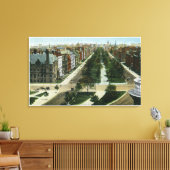 Luftbild der Commonwealth Avenue Leinwanddruck (Insitu (Wohnzimmer))