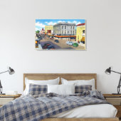 Luftbild der D Street Leinwanddruck (Insitu (Schlafzimmer))